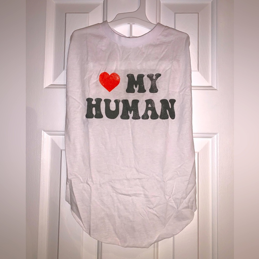 Grayson Pup The Label, Dog White Tee shirt ❤️ MY HUMAN